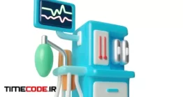 دانلود آیکون دستگاه بی هوشی Anesthesia 3d Illustration Icon