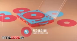 دانلود پروژه آماده افتر افکت : لوگو موشن رکوردر صدا Record Logo