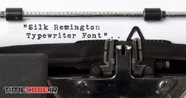 دانلود فونت انگلیسی ماشین تایپ Silk Remington