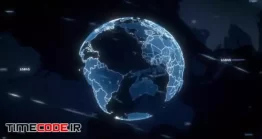 دانلود پروژه آماده پریمیر : لوگو موشن کره زمین Earth Globe Logo Reveal