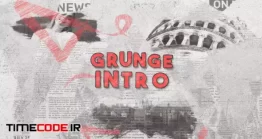 دانلود پروژه آماده افتر افکت : اینترو با رد قلمو + موسیقی Grunge Brush Logo Intro