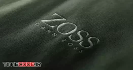 دانلود موکاپ لوگو Logo Mockup Clothing Textured Embroidered