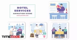 دانلود پروژه آماده افتر افکت : موشن گرافیک خدمات هتل After Effects Hotel Services Animation Scene
