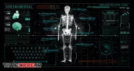 دانلود پروژه آماده افتر افکت : اسکن بدن انسان سه بعدی HUD700 Screen MEDICAL2