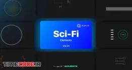 دانلود پروژه آماده افتر افکت Sci-Fi UI Elements Vol. 01