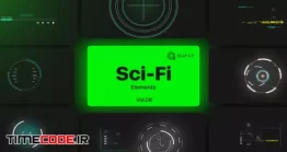 دانلود پروژه آماده افتر افکت Sci-Fi UI Elements Vol. 08