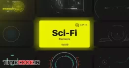 دانلود پروژه آماده افتر افکت Sci-Fi UI Elements Vol. 09