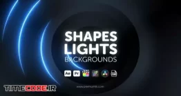 دانلود پروژه آماده افتر افکت : بک گراند نورانی Shapes Lights Backgrounds