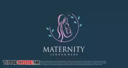دانلود فایل لایه باز لوگو مادر و کودک Mom And Baby Logo Design Vector