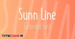 دانلود فونت انگلیسی فانتزی دست نویس SUNN Line Extended Font
