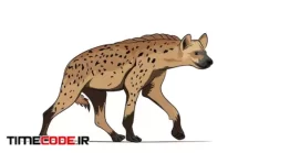 دانلود وکتور کفتار Vector Illustration Of Hyena