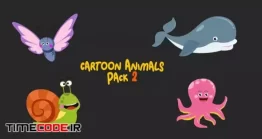 دانلود پکیج انیمیشن حیوانات بدون پس زمینه Cartoon Animals Pack 2