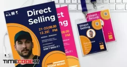 دانلود وکتور لایه باز کارت دعوت مراسم Direct Selling – Seminar Invitation