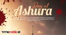 دانلود فایل لایه باز پست اینستاگرام محرم Muharram Ashura’s Social Media Post Red Flag In The Desert And Red Sky