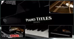 دانلود پروژه آماده افتر افکت : تیتراژ پیانو Piano Titles