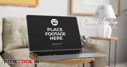 دانلود پروژه آماده افتر افکت : تیزر تبلیغاتی وب سایت Clean Laptop Product Promotion
