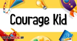 دانلود فونت انگلیسی کودک  Courage Kid – Kids Font