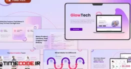 دانلود قالب پاورپوینت شرکتی GlowTech – Business PowerPoint Template