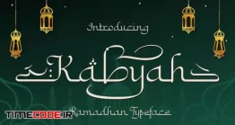 دانلود فونت انگلیسی به سبک عربی Kabyah Ramadhan Typeface