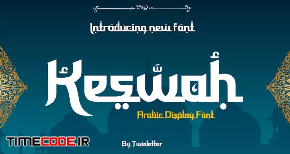 دانلود فونت انگلیسی به سبک عربی