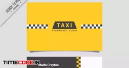 دانلود فایل لایه باز کارت ویزیت تاکسی تلفنی Minimalist Cards For Taxi Service