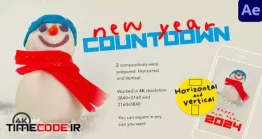 دانلود پروژه آماده افتر افکت : شمارش معکوس با آدم برفی New Year – Countdown | Snowman