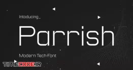 دانلود فونت انگلیسی مدرن  Parrish – Modern Font