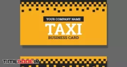 فایل لایه باز کارت ویزیت تاکسی تلفنی Taxi Service, Business Card