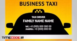 دانلود فایل لایه باز کارت ویزیت تاکسی تلفنی Business Cards Taxi – Set