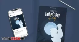 دانلود فایل لایه باز پوستر روز پدر Happy Father’s Day