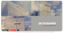 دانلود پروژه آماده افتر افکت : لوگو موشن آسمان خراش Skyscraper Logo