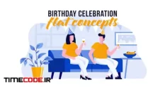 birthday celebration flat concept 960498 02 24 829