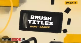 دانلود پروژه آماده فاینال کات پرو : تایتل و زیرنویس Brush Hand Drawn Titles 3