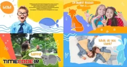 دانلود پروژه آماده افتر افکت : اسلایدشو کودک Cartoon Kids Slideshow