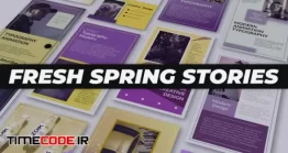 دانلود پروژه آماده افتر افکت : استوری اینستاگرام Fresh Spring Stories
