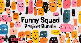 دانلود پروژه آماده افتر افکت : پکیج صورت های بامزه Funny Squad Bundle