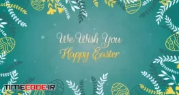 دانلود پروژه آماده افتر افکت : اینترو با فریم گل و برگ Happy Easter