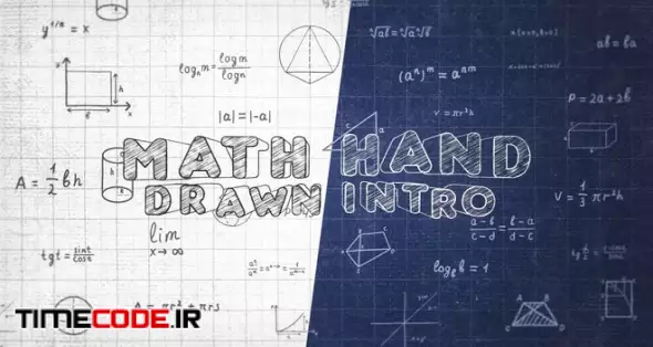 دانلود پروژه آماده افتر افکت : اینترو ریاضی Math Hand Draw Intro – تایم کد