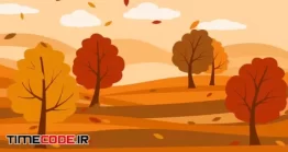 دانلود بک گراند انیمیشن پاییزی