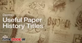 دانلود پروژه آماده افتر افکت : اسلایدشو تاریخی DaVinci – Useful Paper History Titles
