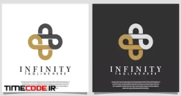 دانلود لوگو با طرح بی نهایت Infinity Logo Illustration With Template Creative Concept