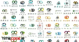 دانلود پکیج لوگو آماده با طرح بی نهایت Mega Set Of Infinity And Loop Business Logos Large Collection