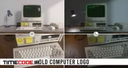 دانلود پروژه آماده افتر افکت : لوگو موشن تلویزیون قدیمی Old Computer Logo