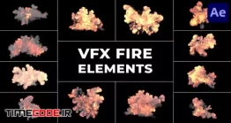 دانلود پروژه آماده افتر افکت : افکت آتش VFX Fire Elements