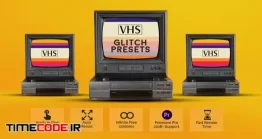 دانلود افکت فیلم قدیمی در پریمیر VHS Glitch Presets