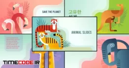 دانلود پروژه آماده افتر افکت : اسلایدشو حیوانات جنگل + موسیقی Animal Slides