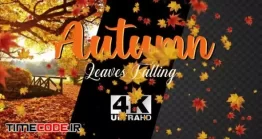 دانلود فوتیج آلفا برگ ریزان پائیزی Autumn Maple Leaves Falling Realistic Particle Overlay Fall Season