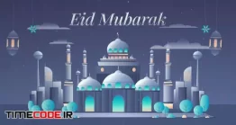 دانلود پروژه آماده افتر افکت : موشن گرافیک عید فطر مبارک Eid Mubarak Pop-Up Card Intro