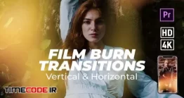 دانلود پروژه آماده پریمیر : ترانزیشن سوختن Film Burn Transitions – Premiere Pro