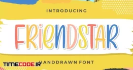 دانلود فونت انگلیسی فانتزی دستنویس Friendstar – Handdrawn Font